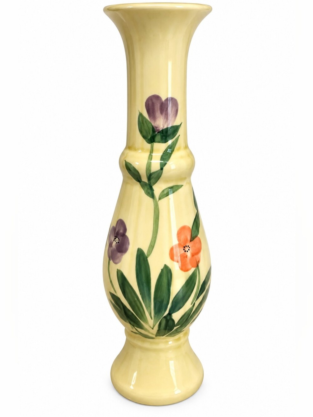 Vintage Hand-Painted Ceramic Vase